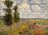 Famous Argenteuil Paintings - Poppy Field Argenteuil